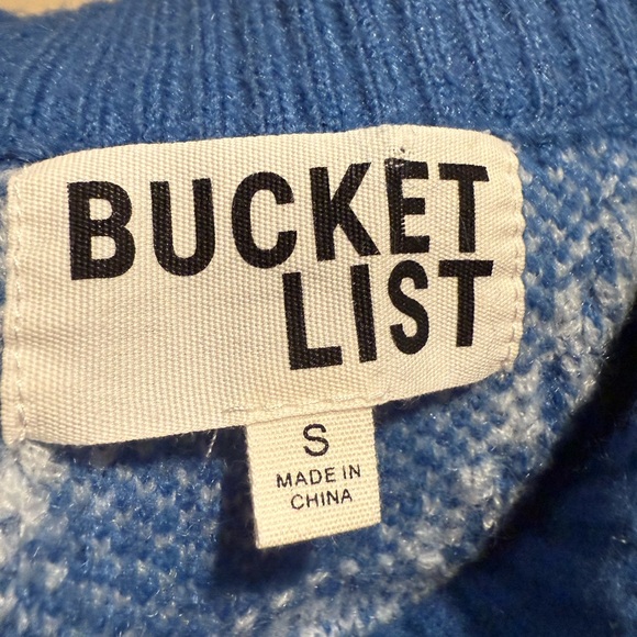 BUCKETLIST Blue Star Knit Mini Skirt - Picture 5 of 7